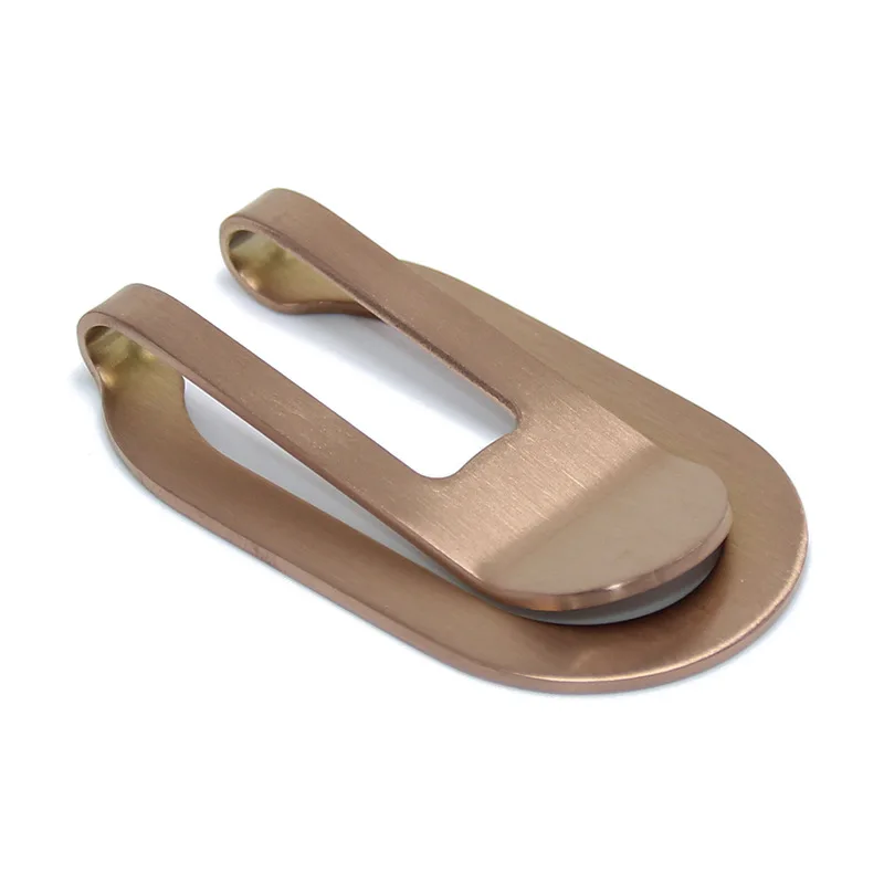 Black Stainless Steel Wire Drawing Paper Money Clip U-Shaped Hollow Out Money Clip Simple Small Portable Bill