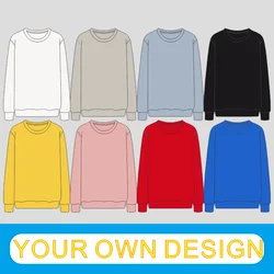Custom Sweatshirts Logo Text Photo Men Women Polluver Customize Hoodies Customization Design Personal Custom Embroidery 2022