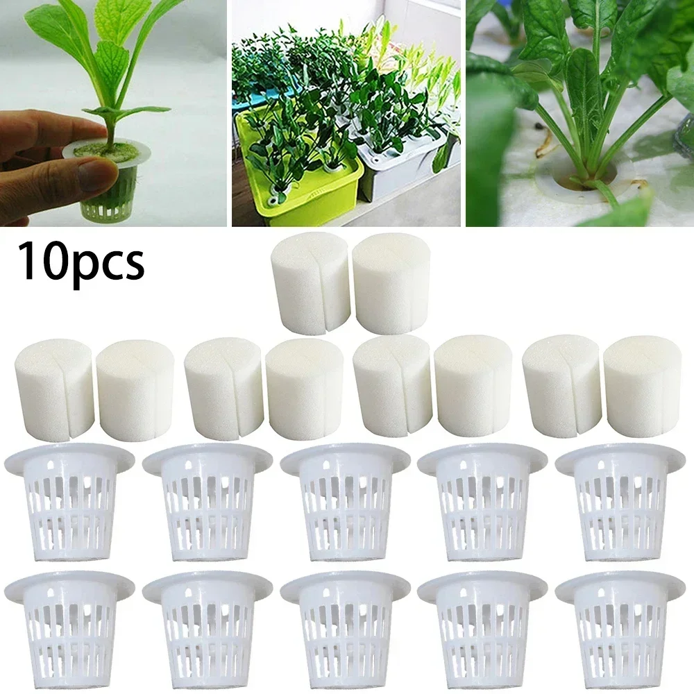 PE 32*30mm Mesh Pot Sponge Net Cup Basket Hydroponic Aeroponic Plant Grow Sponge Soilless Cultivation hydroponic gardening kit hydroponic planting tools hydroponic planting basket hydroponic root sponges 20pcs