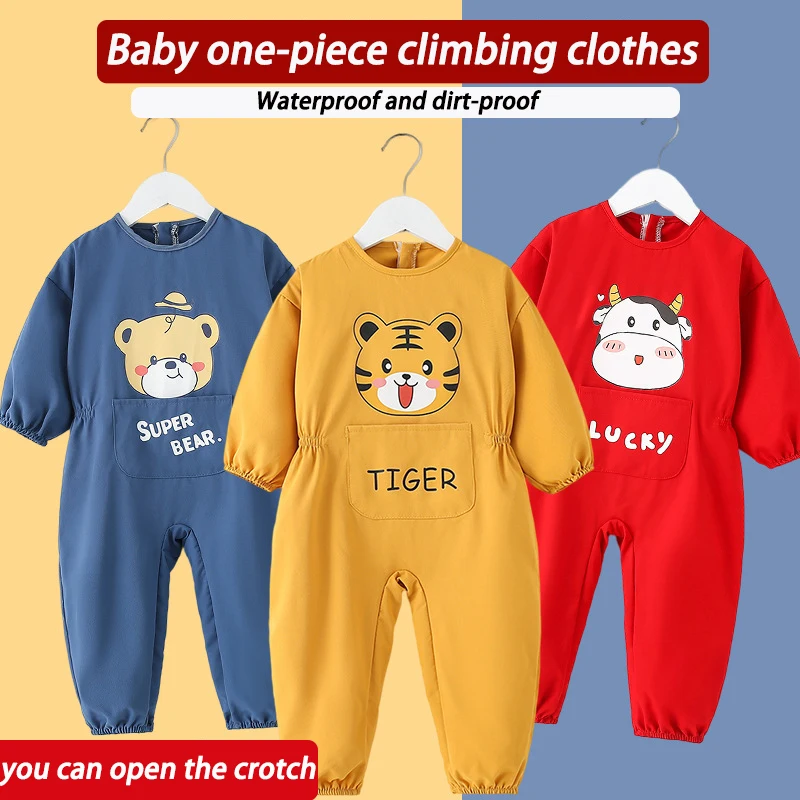 Babycrawlingclothesbabyonepieceprotectiveclothingchildrens