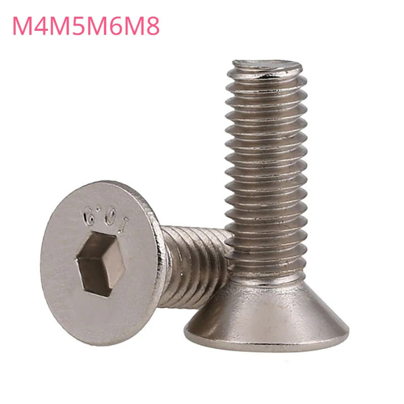 

Countersunk Socket Head Screws Nickel Plated Grade 10.9 Bolts M4 M5 M6 M8