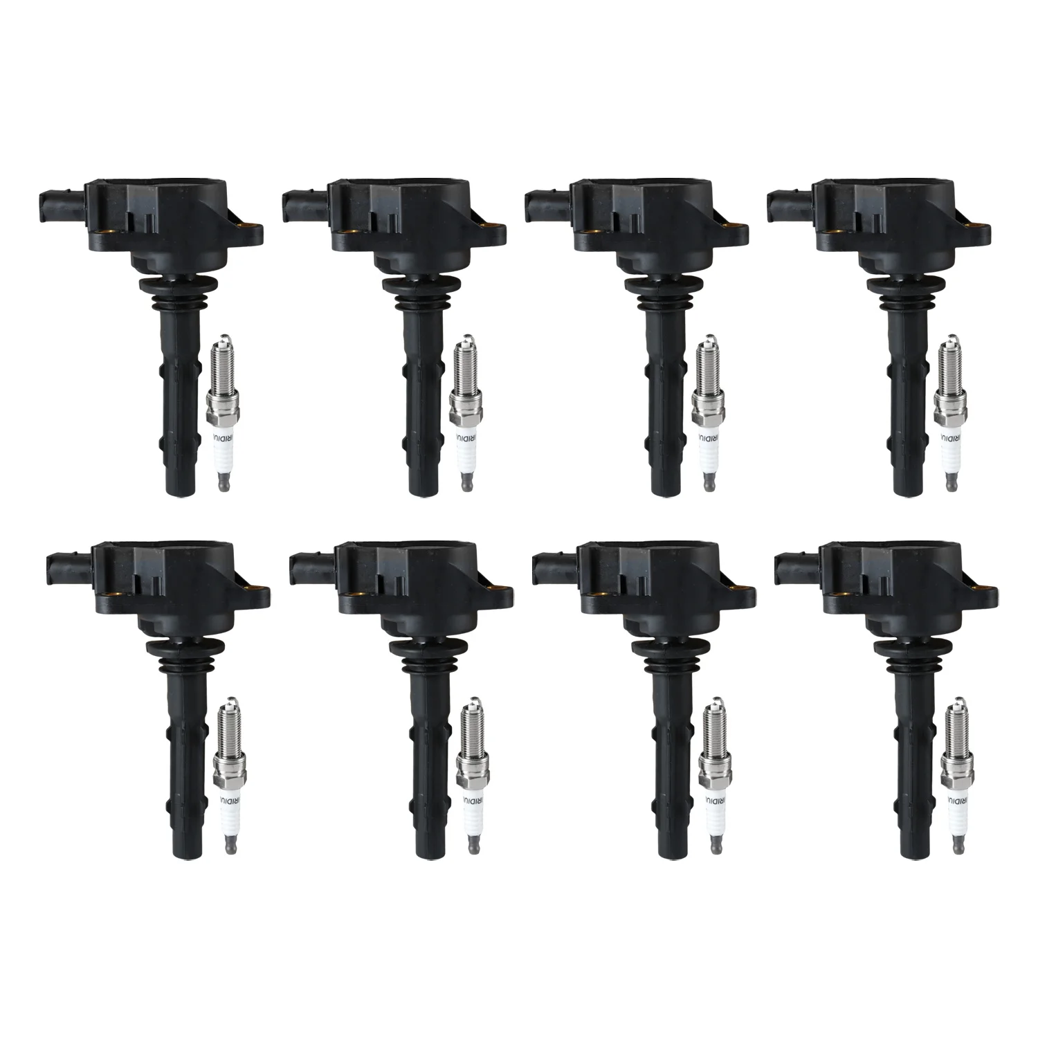 8 Stück Zündspulen + 8 Stück Iridium-Zündkerzen für 2005–2010 Mercedes-Benz IC665 UF535 0001502680 0001501980 19005267 – Detail 2