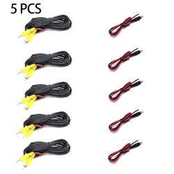 Universal RCA 6M Video Cable for Car Rear View Parking Camera Connection (5 Pcs)