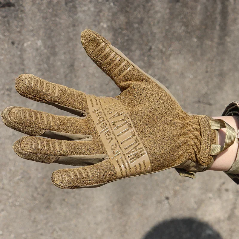 Men Tactical Gloves Airsoft Shooting Full Finger Gloves Hunting Hiking Protective Anti-Skid Touch Screen Mittens