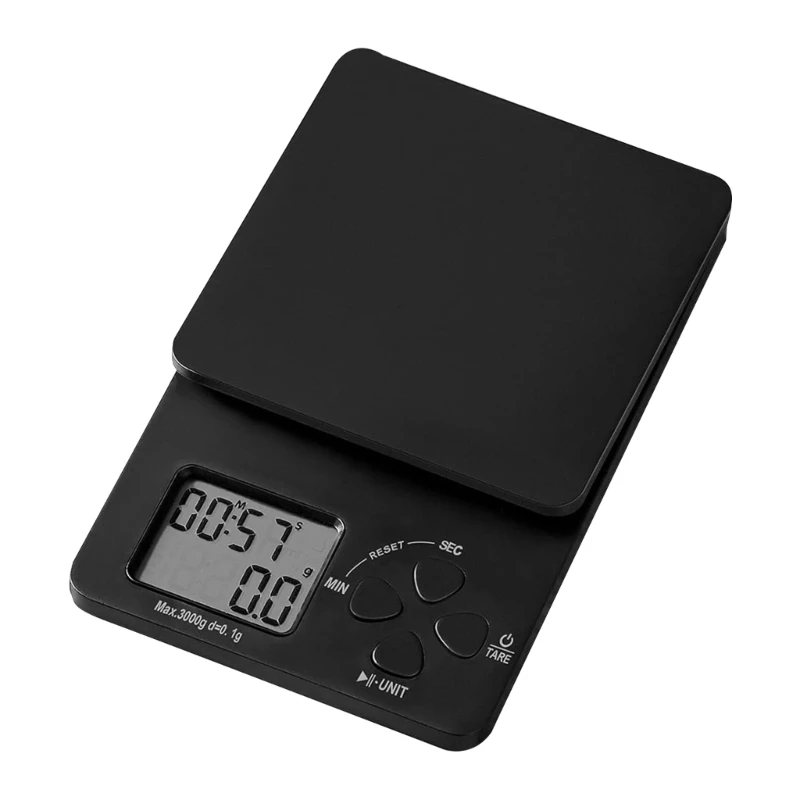 타이머가 있는 D0AB 커피 스케일 3kg/0.1g 고정밀 푸어 오버 드립 에스프레소 스케일