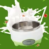 110V/220V Yogurt Maker Machine Stainless Steel Container Yogurt Maker for Homemade DIY Yogurt Green 15W DIY Yogurt Maker Machine 2