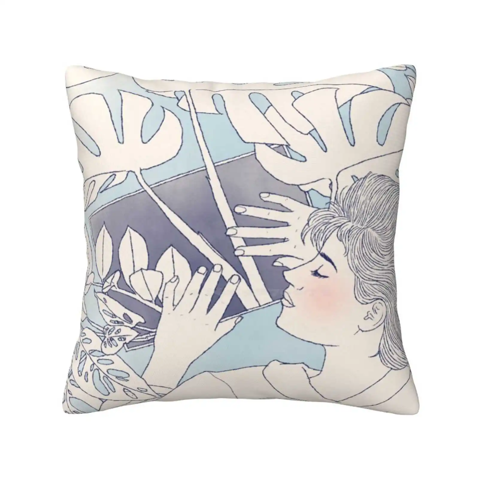 Tropical Houseplant Dream Soft Confortevole Federa Houseplant Piante Tropicali Girl Day Dreaming Monstera Deliciosa Raven Zz