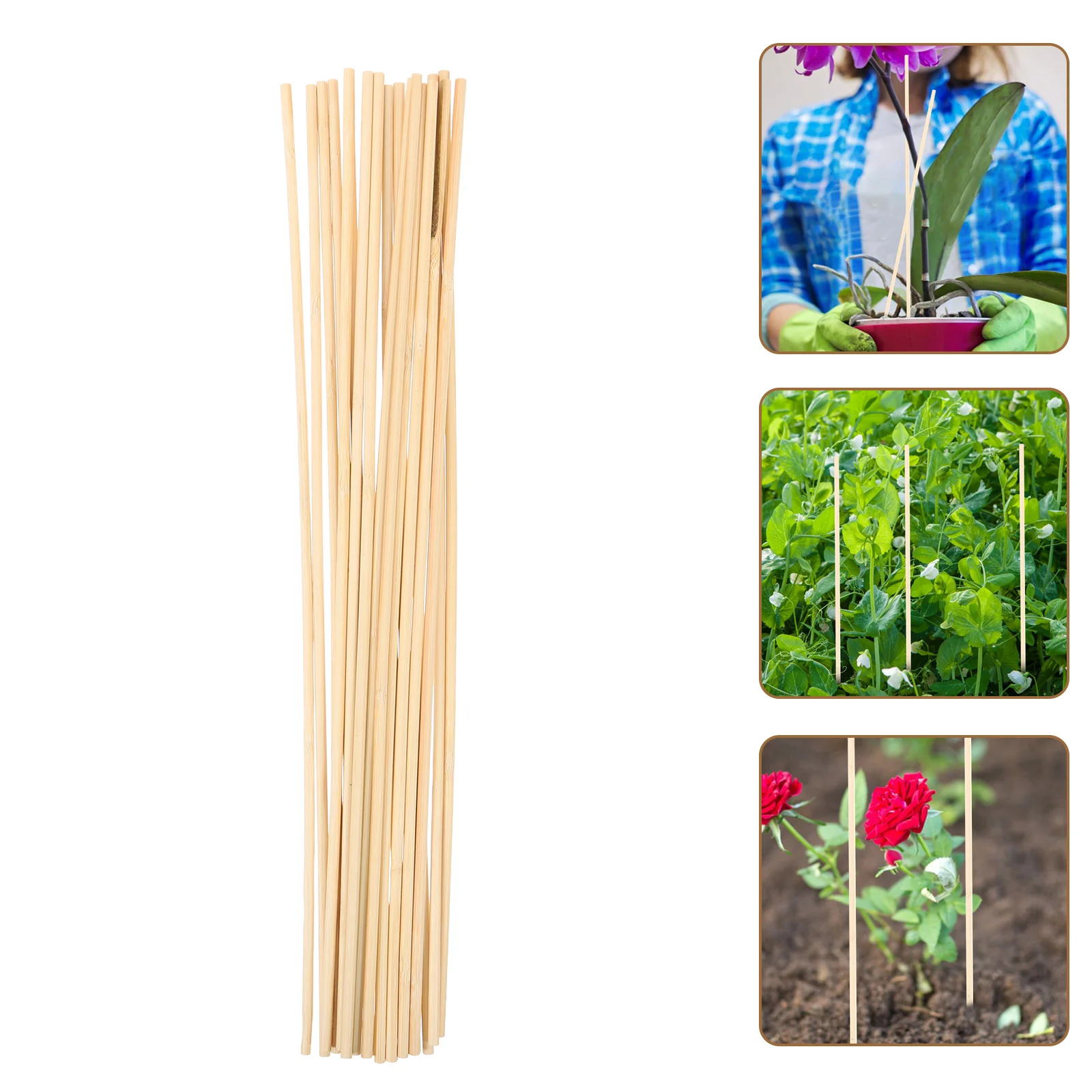 

20pcs Wood Plant Climbing Racks Creative Garden Support Sticks Climbing Plant Sticks