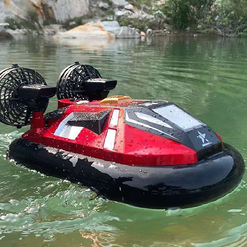 Bateau RC Télécommandé Grand Rouge ou Petit Bleu - Jouet Étanche