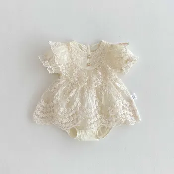 Baby Girl Lace Romper Dress 1