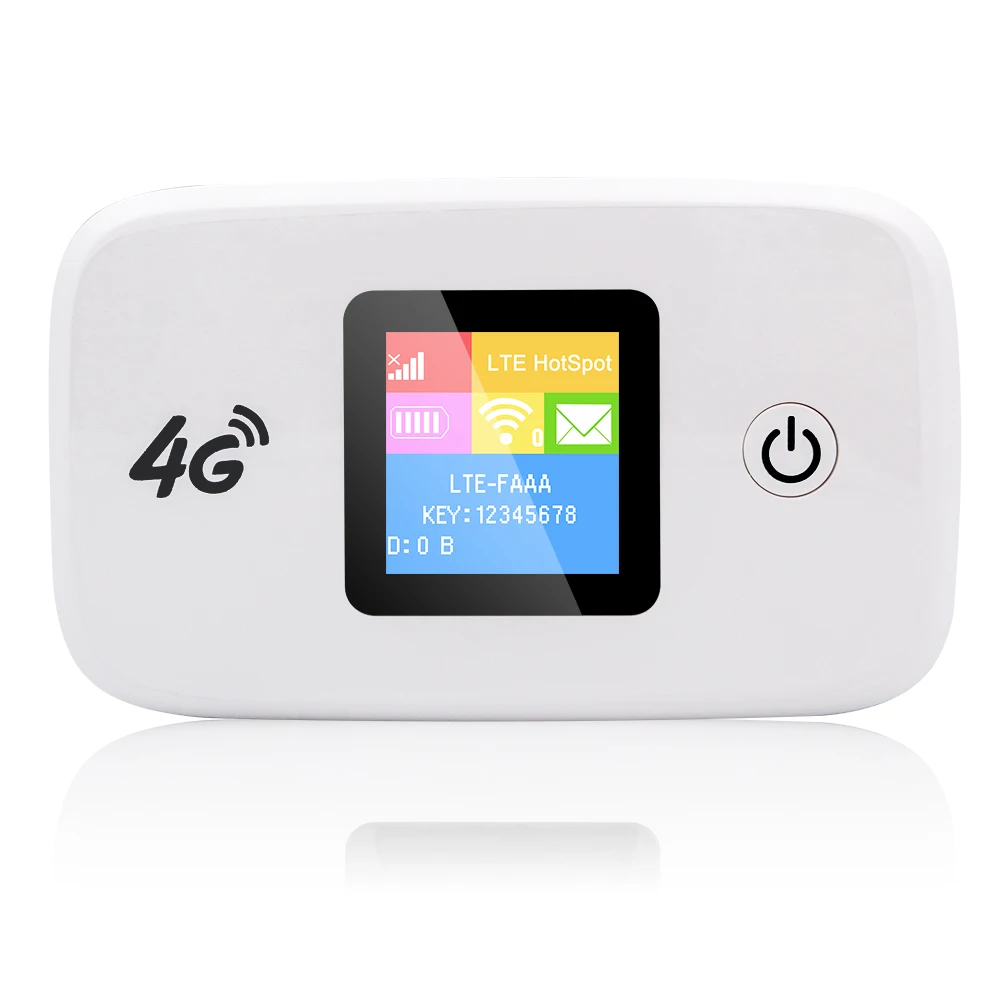 4G LTE 150Mbps 2400mAh Portable Wireless Router Travel Mini WiFi Router With SIM Card Slot