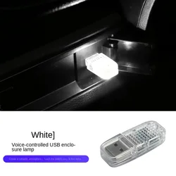 Vibrant RGB LED Car Interior Ambient Music Rhythm Light (White light)