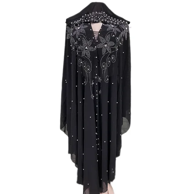 2024 caftan musulman Abaya robe Hijab robe Kimono femmes dubaï en mousseline de soie robe à capuche vêtements islamiques Abaya dubaï