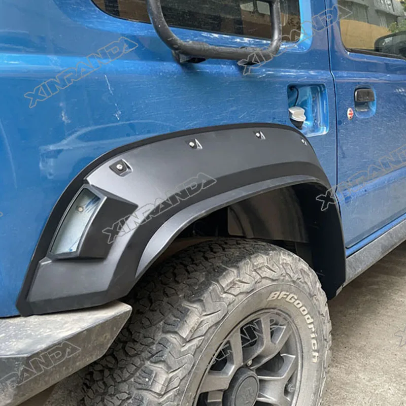 JB74 펜더 플레어 머드 가드 스즈키 짐니 JB74 JB74W 2018 2019 2020 2021 2022 2023 2024 4PCS 펜더 휠 펜더 ABS