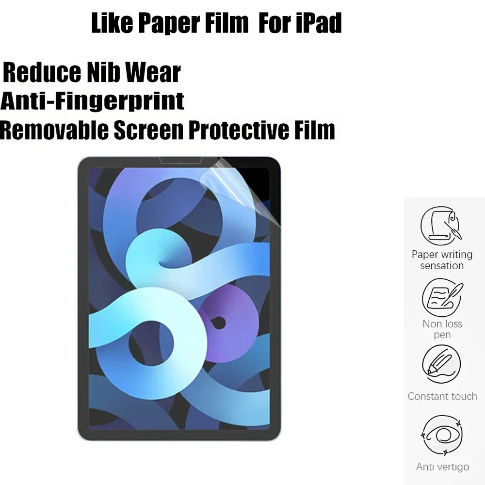 

Paper-feel Screen Protector For iPad Pro 11 12.9 10.5 for iPad Air 4 5 2022 8th 7th 9th10th Generation Mini 10.2 Paperfeel Film