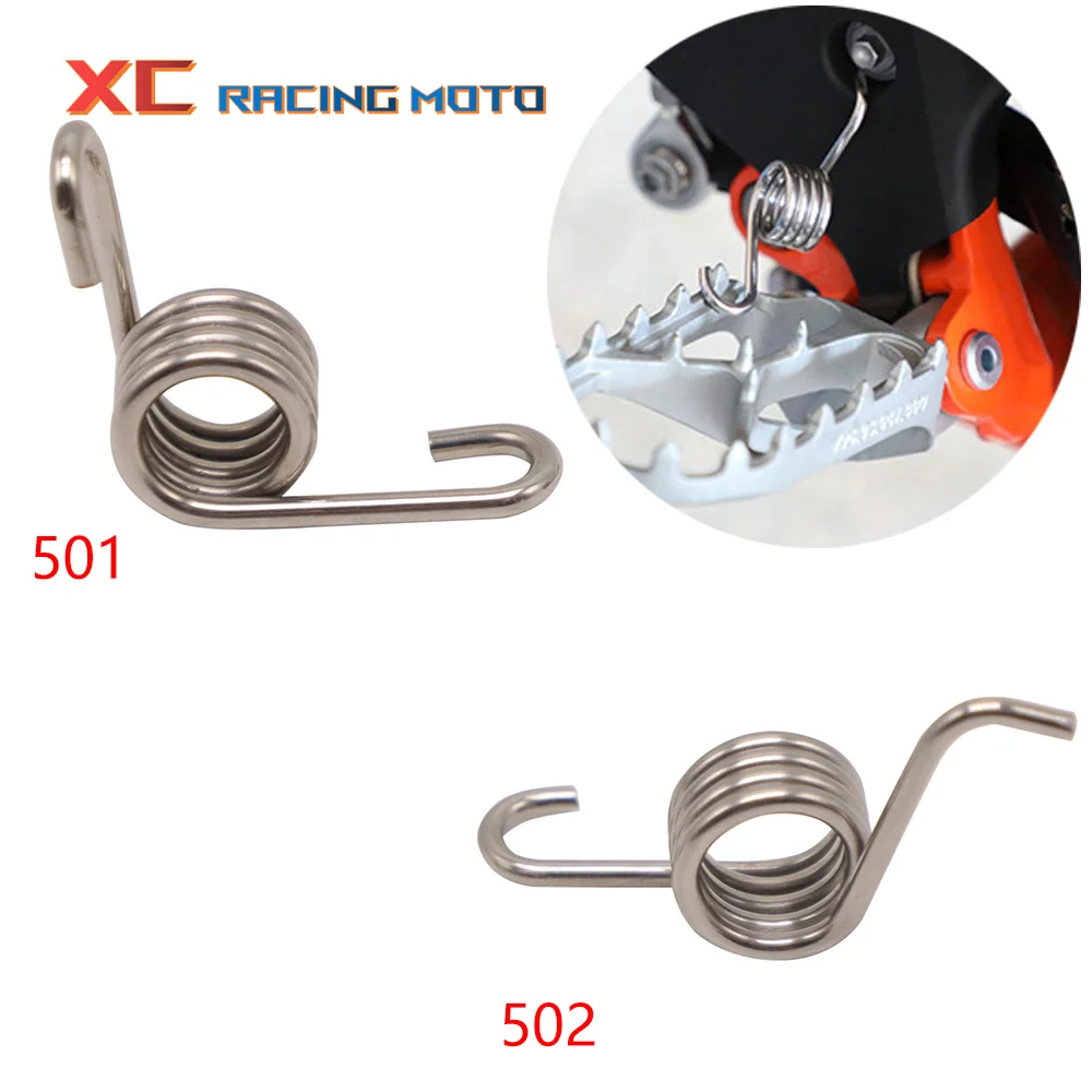 

Motorcycle Foot Pegs Footpegs Footrest Spring For KTM EXC EXCF XC XCF XCFW 125 200 250 300 530 FREERIDE SX85 SX125 SX250 SXF
