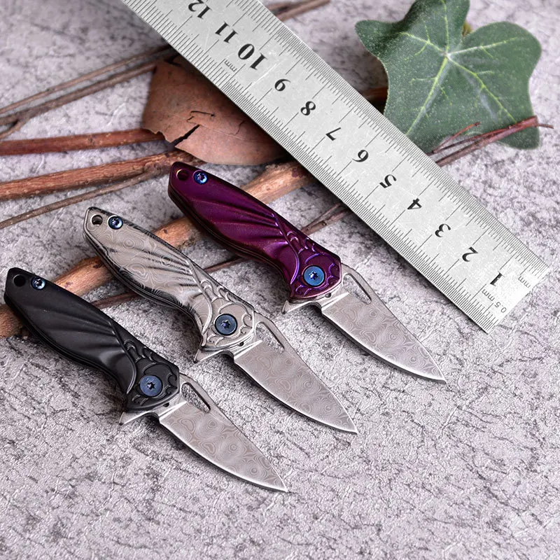 Складной нож из нержавеющей стали, Универсальный Тактический Мини-нож для самообороны, из алюминиевого сплава, креативный подарок