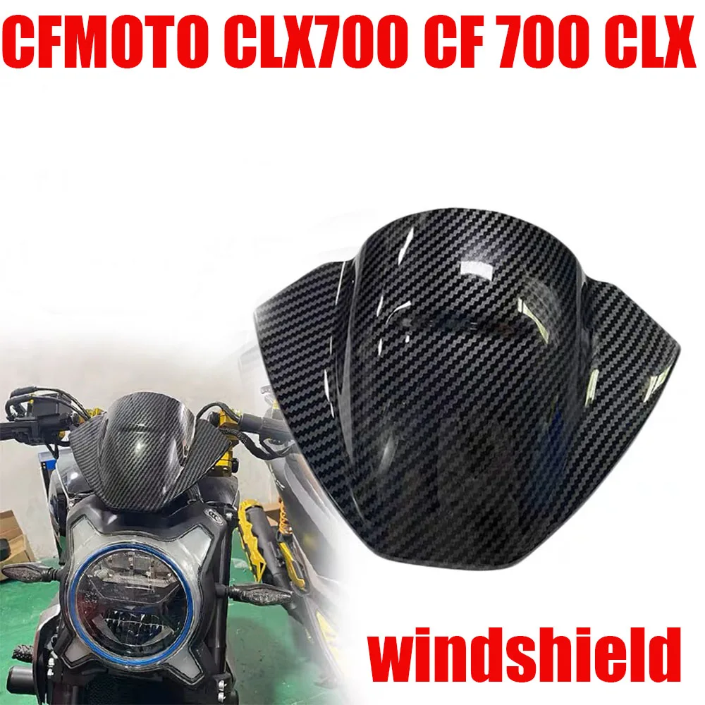 

New Motorcycle Fit CLX-700 Windshield Carbon Fiber Wind Protection For CFMOTO CLX700 CF 700 CLX