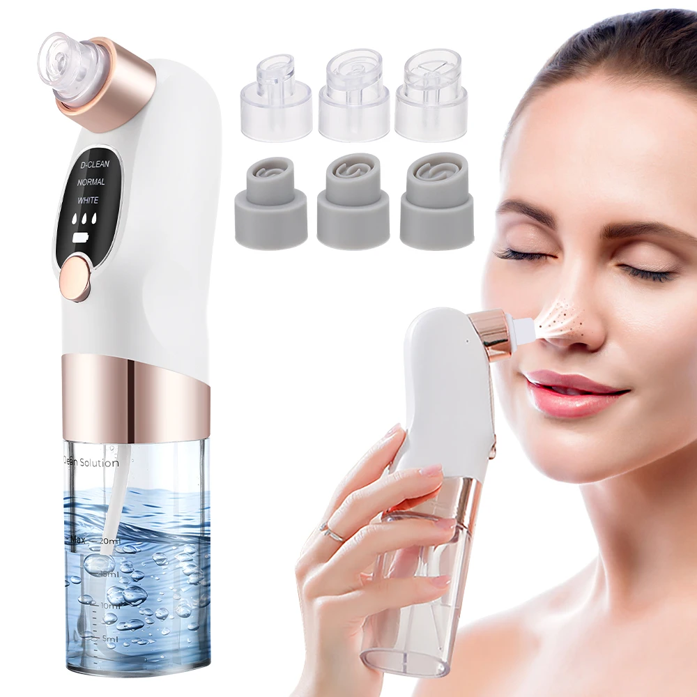 Small Bubble Facial Blackhead Removal Vacuum Face Cleaner Hydra Dermabrasion Hydro Skin Deep Clean Care Anti Aging BeautyMachine 5