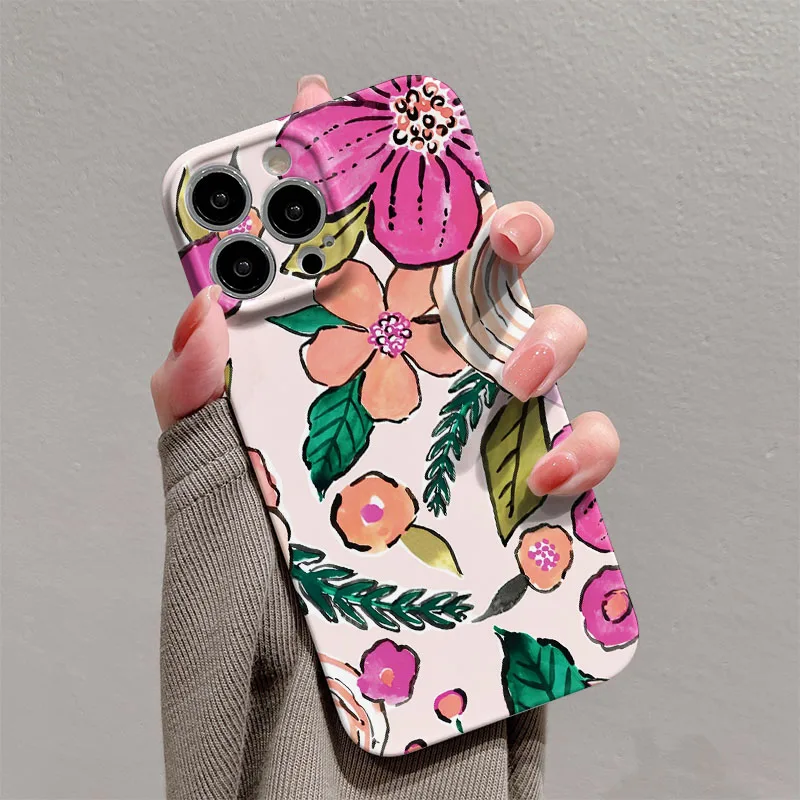 Beautiful Floral Hard PC Phone Case Cover