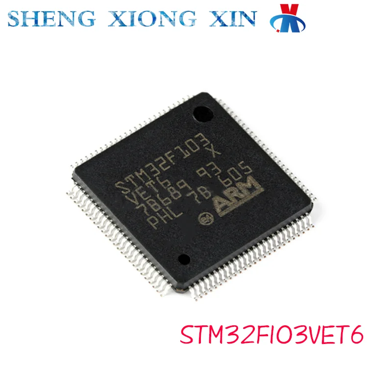 

1pcs 100% New STM32F103VET6 LQFP-100 ARM Microcontrollers - MCU STM32F103 Integrated Circuit