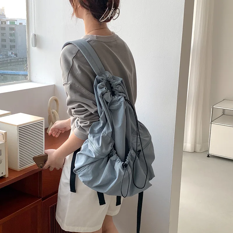 

Versatile And Lightweight Female Male Nylon Travel Student Bag Boy Girl College Backpack Fashion School Bag Laptop Women Bag