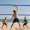 Swimming Pool Volleyball Net Replacement 450x90cm Folding Training Net with Storage Bag for Outdoor Indoor Pool Beach Lawn 3