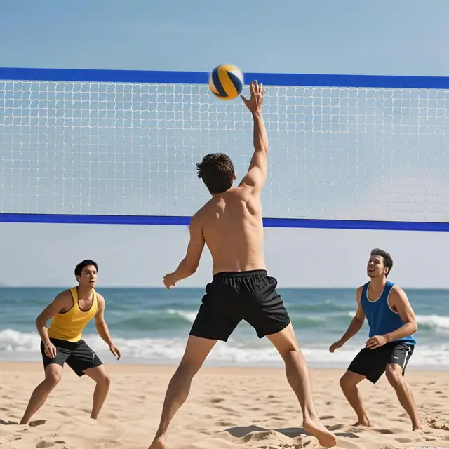 Swimming Pool Volleyball Net Replacement 450x90cm Folding Training Net with Storage Bag for Outdoor Indoor Pool Beach Lawn 3