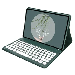 Sleek Magnetic Keyboard Case with Pencil Holder for Poco Pad 12.1 (Green)