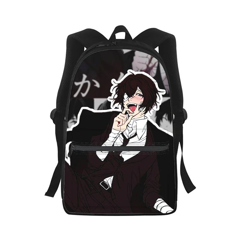 Bungo Stray Dogs Anime Men Women Backpack 3D Print Fashion Student School Bag Laptop Backpack Kids Travel Shoulder Bag