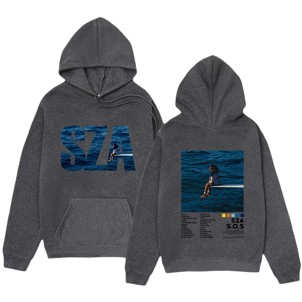 

Men's Hoodies SZA SOS Clothes Anime Sweatshirts K-pop Streetwear Manga/comic Pullover Hip Hop Cartoon Men/women Clothing Y2k Top