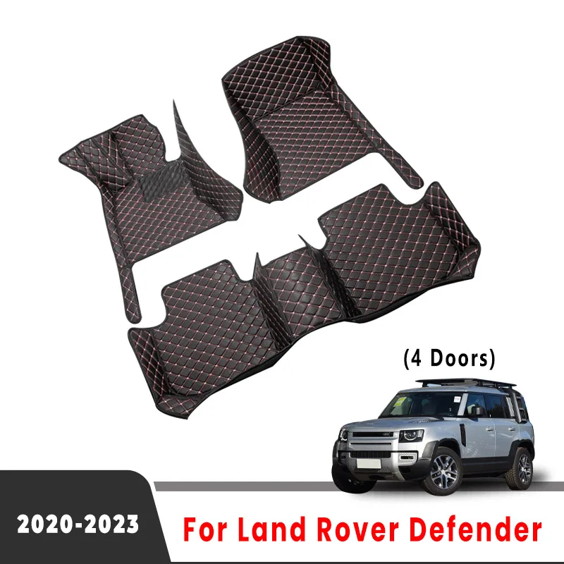 Car Floor Mats For Land Rover Defender 2023 2022 2021 2020 （4 Doors