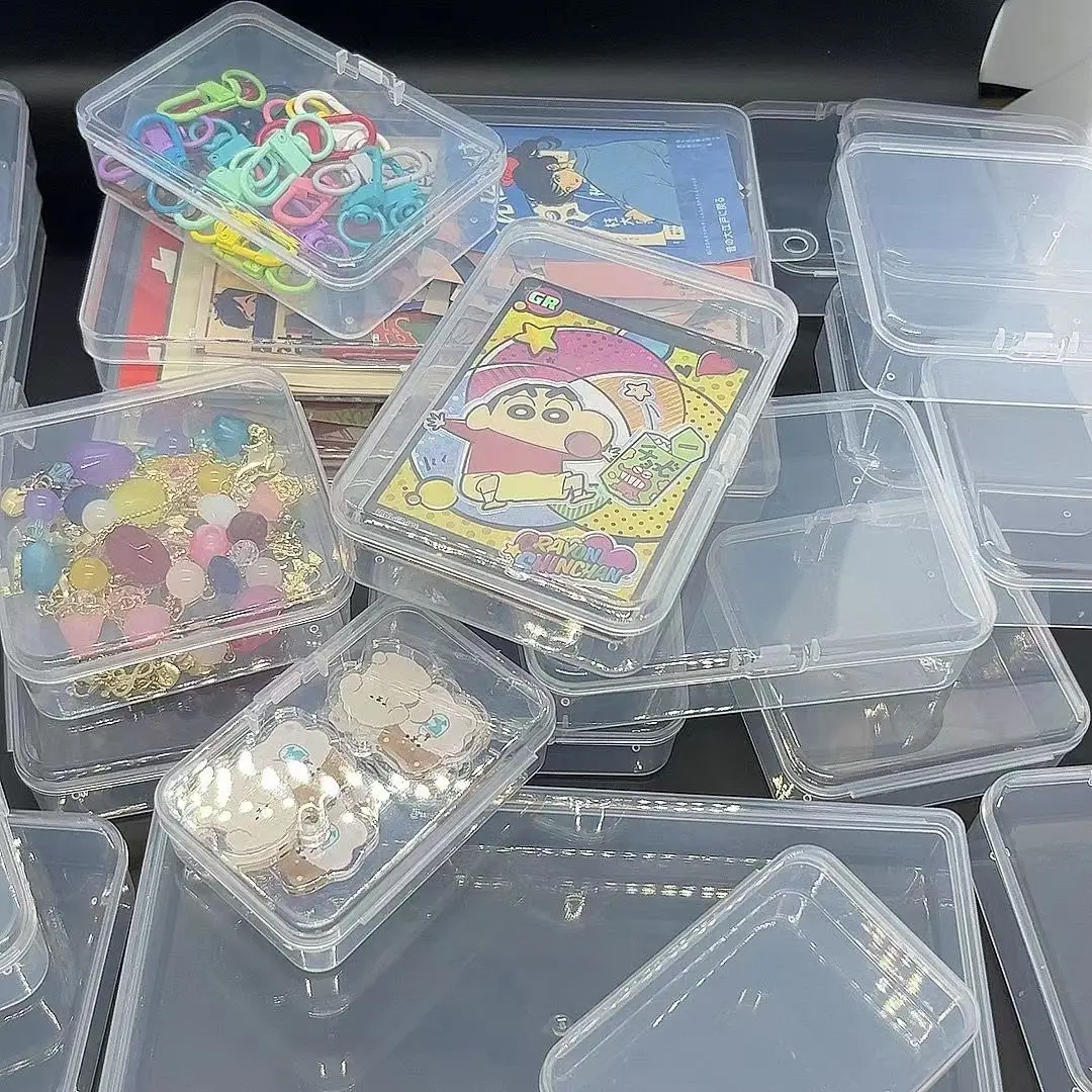 5Pcs/10Pcs PP Storage Box Mini Transparent Plastic Case