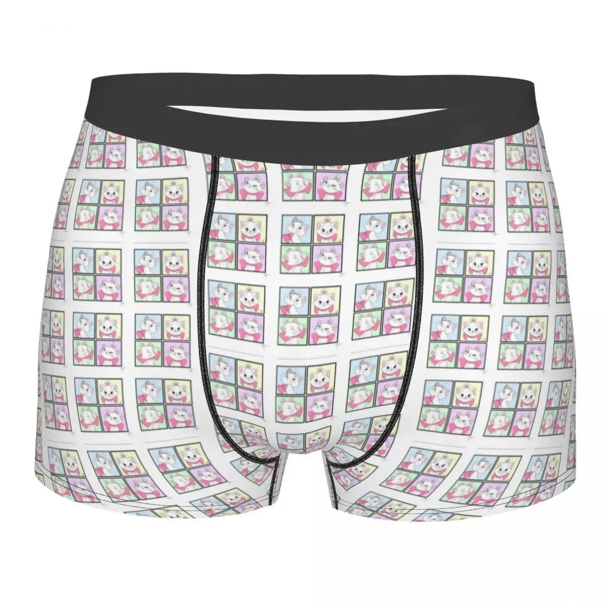 

Marie Cat Underwear Male Printed Customized Cartoon Kitten Boxer Briefs Shorts Panties Breathable Underpants