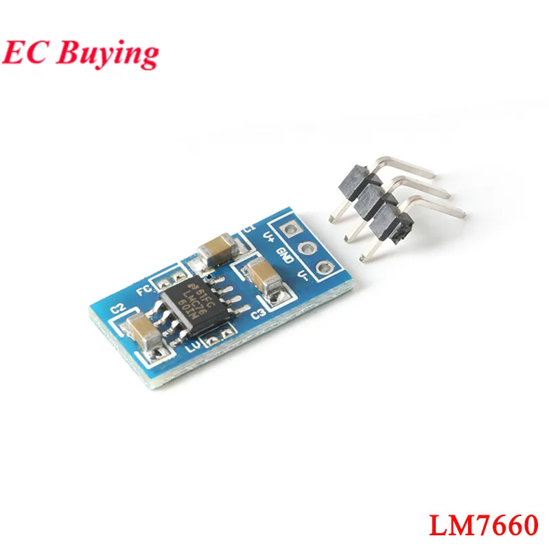LM7660 LM2662 Switching Regulator Positive to Negative Voltage Converter 1.5-5.5V/10V Voltage Inversion Module Conversion Board