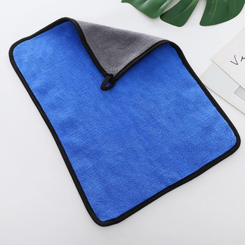 500GSM Super Absorption Car Wash Microfiber Towel Home Appliances Glass Cleaning Washing Clothes With High Density Coral Velvet