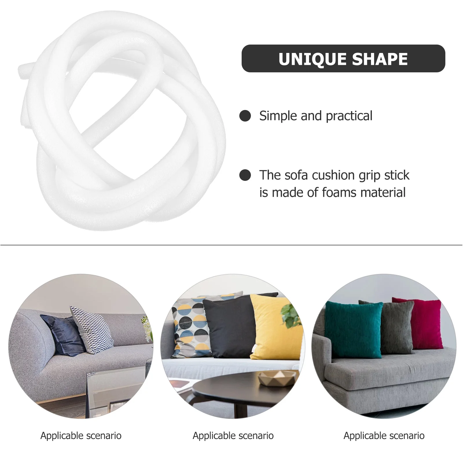 Slipcover Tuck Grips for Sofa Foam Strip Sofa Anti-slip Pressure Seam Fixed Rod