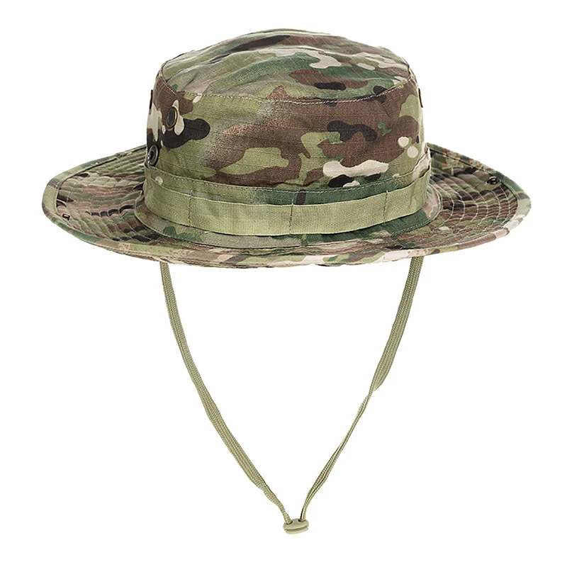 Camouflage Boonie Men Hat Bucket Hats Summer Cap Hunting Hiking Outdoor Camo Sun Caps