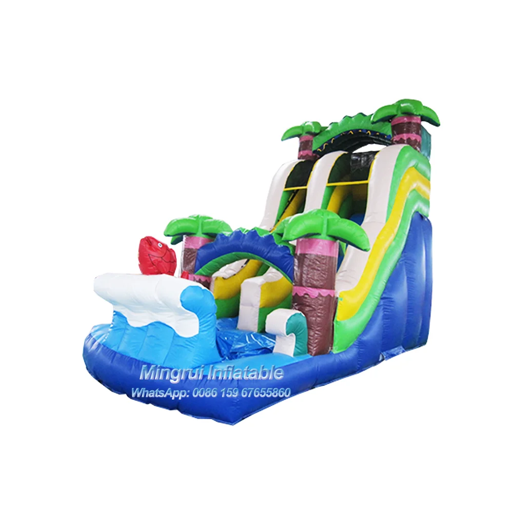 Inflatable Coconut Tree Water Slide Play Ground