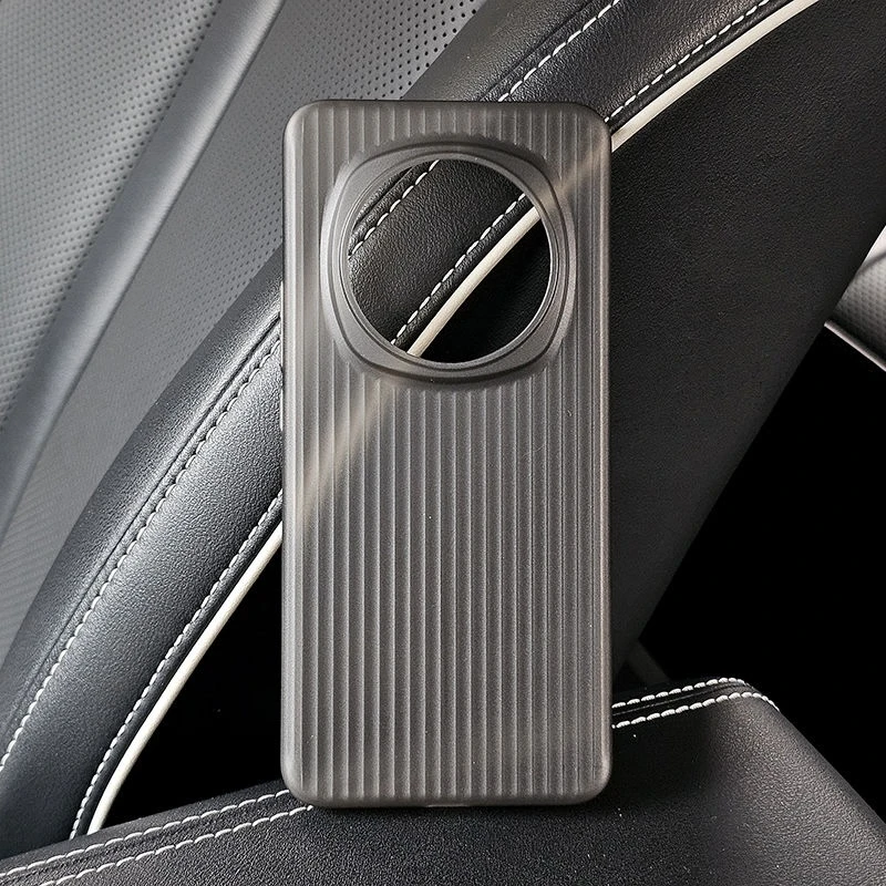 Matte Clear Silicone Luggage Stripe Phone Case Cover