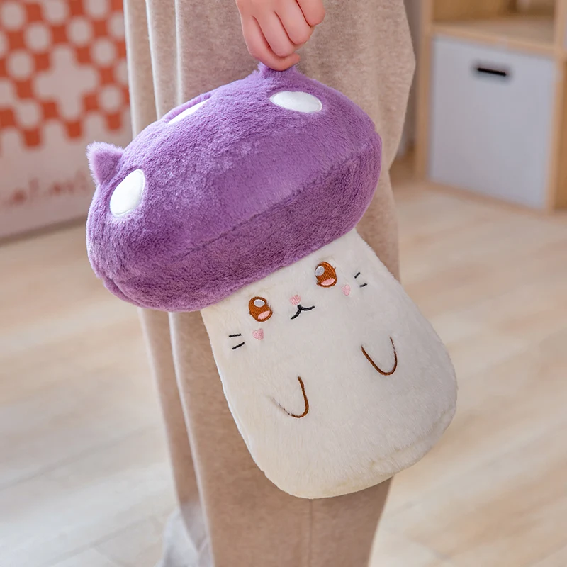 32cm Cute Kawaii Mushroom Animals Dolls Capybara Plush Toy Duck Cat pillows Bedroom Sofa Decoration Gifts For Girls And Boys 4