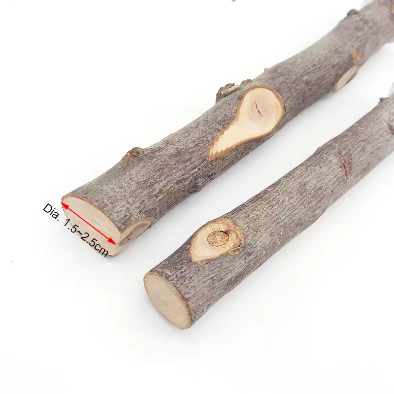 Natural Wood Pet Parrot Fork Tree Branch Stand Rack Squirrel Bird Hamster Branch Perches Chew Bite Toys Stick bird cage perches