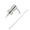 Press Head Soap Pump Bottle Dispenser Hand Jar Liquid Lotion Nozzle Shampoo Shower Gel Stainless Steel Bathroom 2
