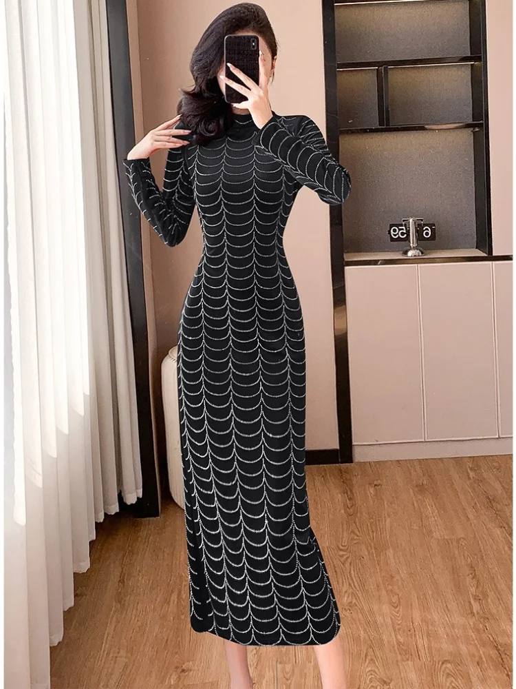 New Designer Fashion Women's Long Sleeve Stand Collar