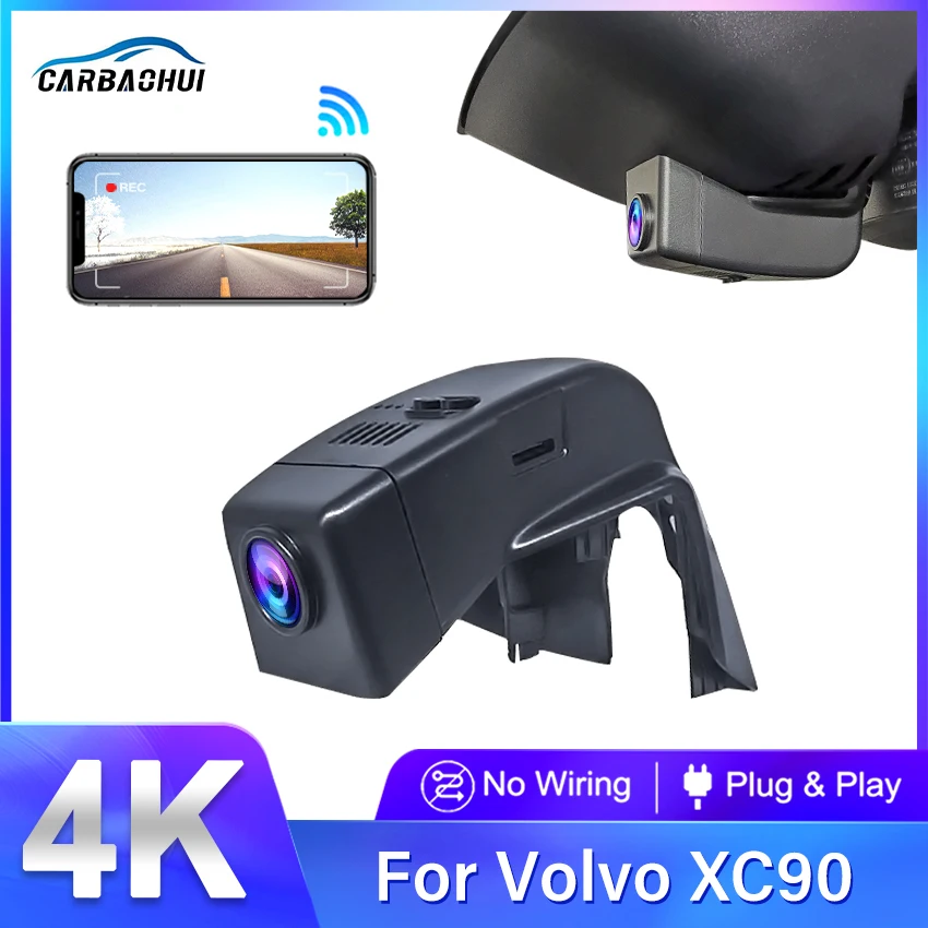 Plug and Play 4K Dash Cam for Car Camera Recorder Dashcam WIFI Car