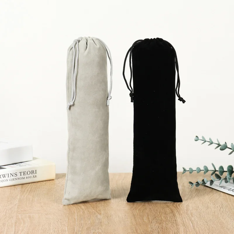StoBag 긴 벨벳 가방 드로스트링 플란넬 쥬얼리 선물, 화장품 보관 패키지, 휴대용 포켓 정리함 파우치, 50 개
