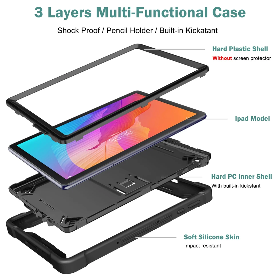 Case for Huawei MatePad T10s AGS3-W09 AGS3-L09 AL00 AGS3K-L09/W09