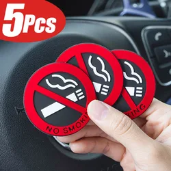 1/5pcs No Smoking Stickers Car Taxi Interior Prevent Smoking Sign Warning Logo No Smoking Decal Car Sticker Decoration