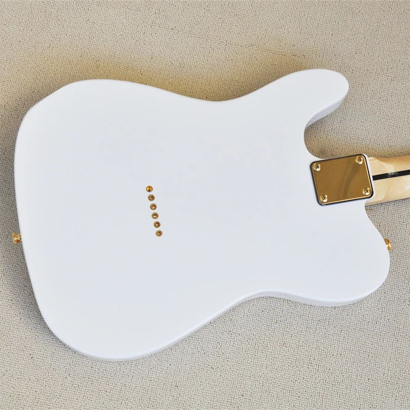Off-the-shelf Electric Guitar White Body Fixed Bridge Rose Wood Fingerboard OTGT-2084