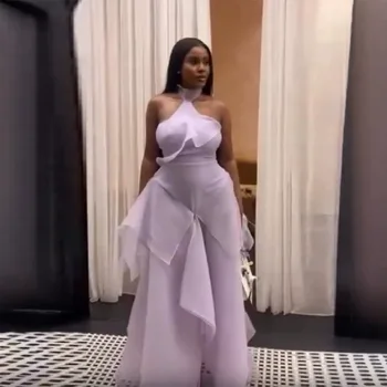 Elegante Abito Midi con Laccio al Collo, Tulle Multistrato, Senza Maniche, Vita Alta, Ideale per Viaggi, Feste, Shopping, Appuntamenti, Incontri e Spettacoli
